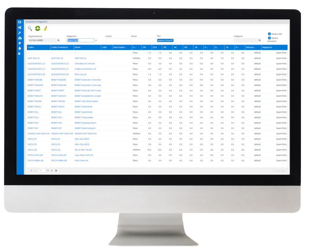 Maint-Tree Situazione di Magazzino